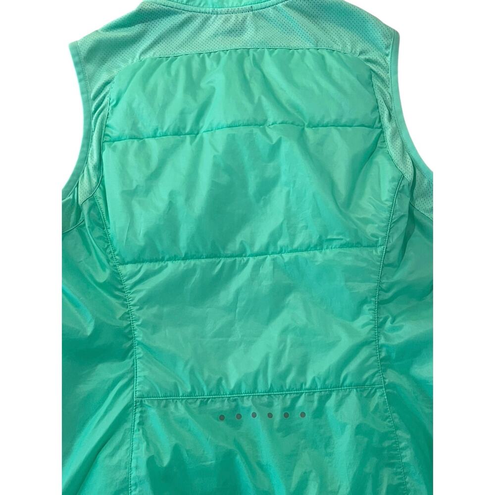 Nike AeroLayer Running Vest Women's Medium Ocean Green Insulated Reflective - Picture 6 of 7